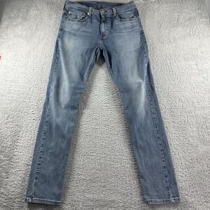 Levi's 512 Jeans Mens 34x34 (31x31) Medium‎ Wash Blue Fade Slim Taper Fit
